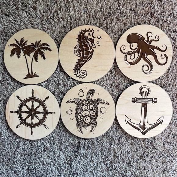 Set of 6 coasters - Picture 1 of 1